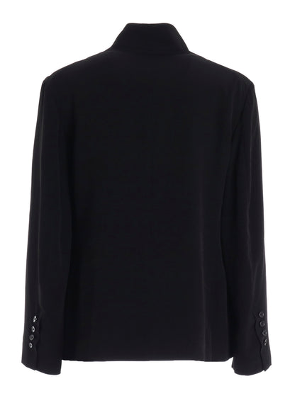 CREPE DE CHINE MEN'S STAND COLLAR JACKET