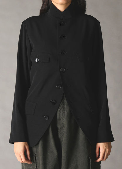 CREPE DE CHINE WOMEN'S STAND COLLAR JACKET