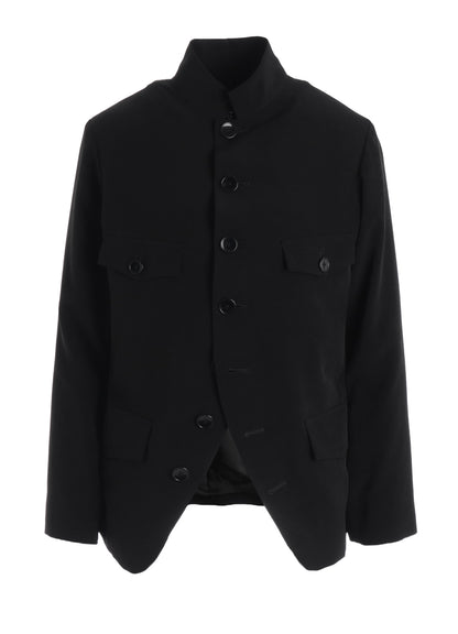 CREPE DE CHINE WOMEN'S STAND COLLAR JACKET