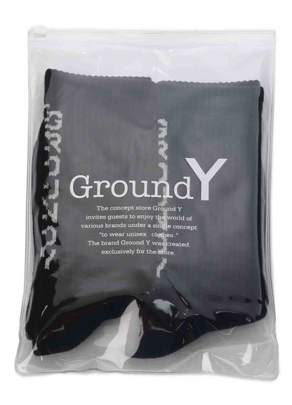 RIB SOCKS 2PACK Ground Y LOGO