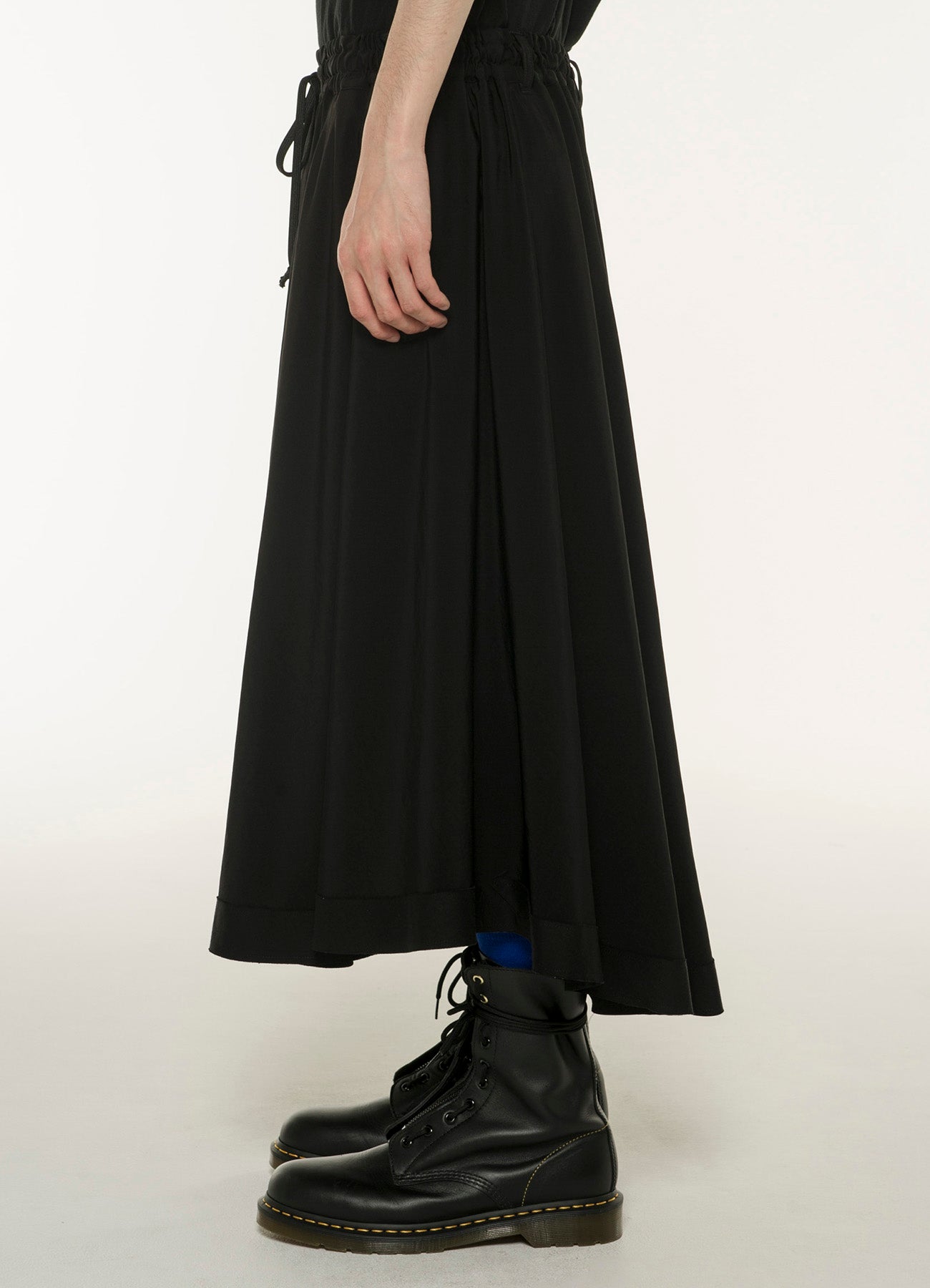 TRIACETATE/POLYESTER CREPE de CHINE CIRCLE PANTS