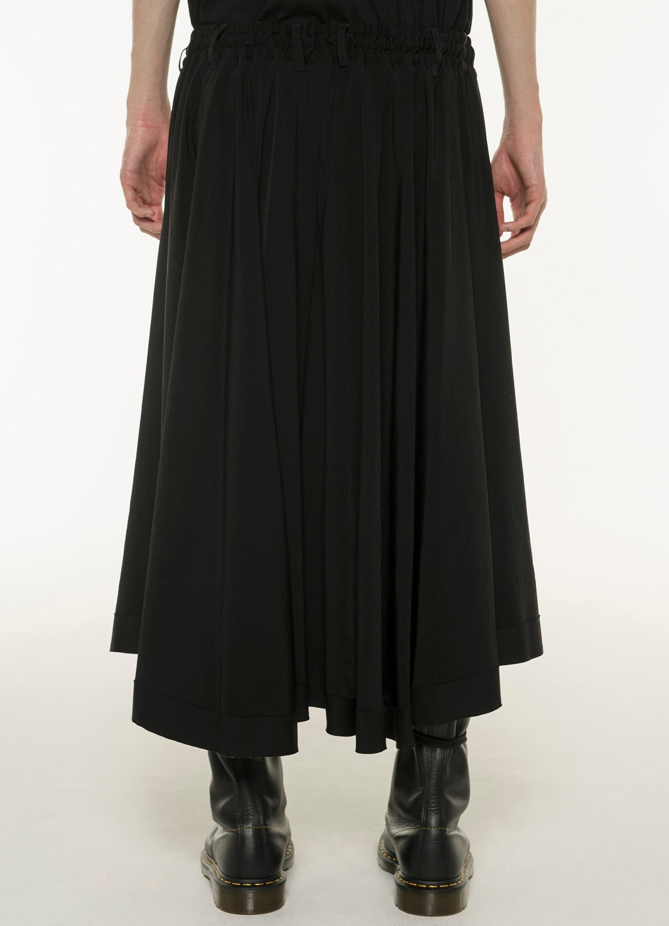 TRIACETATE/POLYESTER CREPE de CHINE CIRCLE PANTS