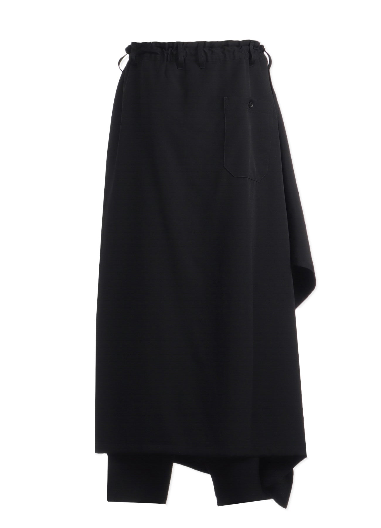 WOOL GABARDINE BOUND SKIRT PANTS