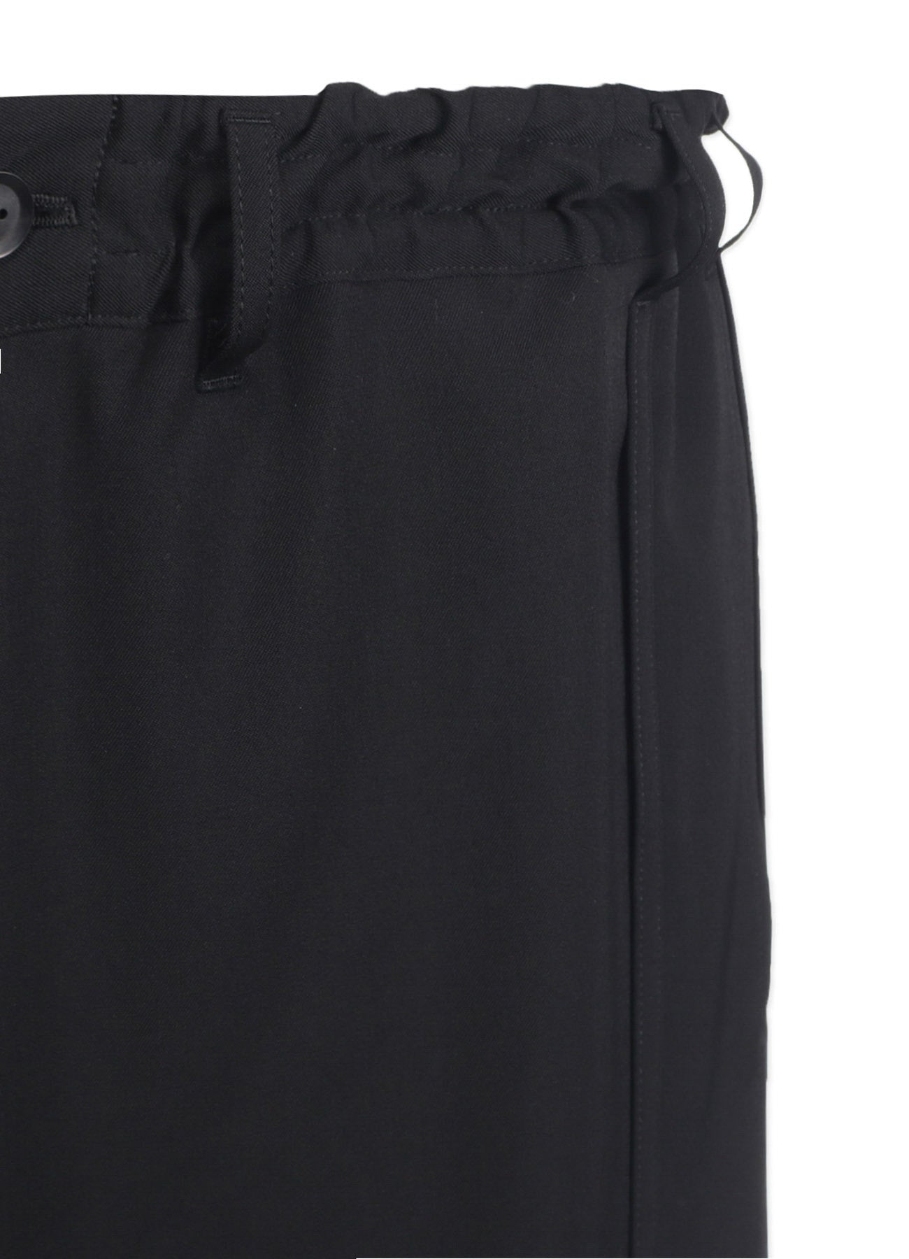 WOOL GABARDINE BOUND SKIRT PANTS