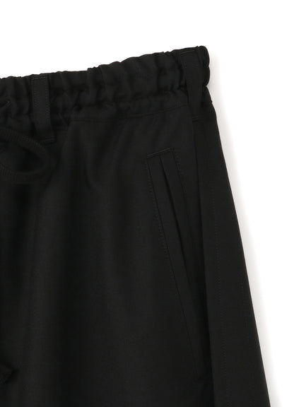 WOOL/POLYESTER GABARDINE HYBRID SKIRT-PANTS