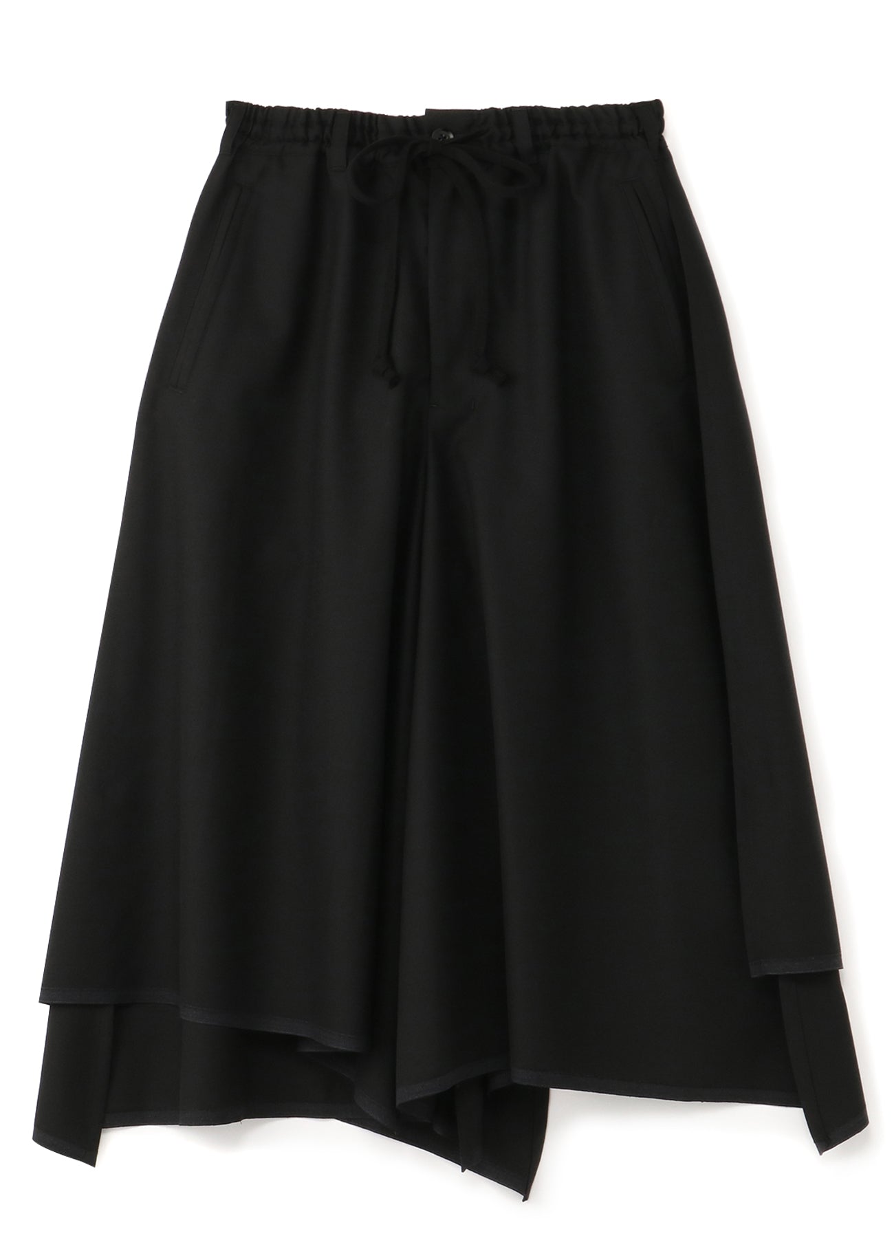 WOOL/POLYESTER GABARDINE HYBRID SKIRT-PANTS