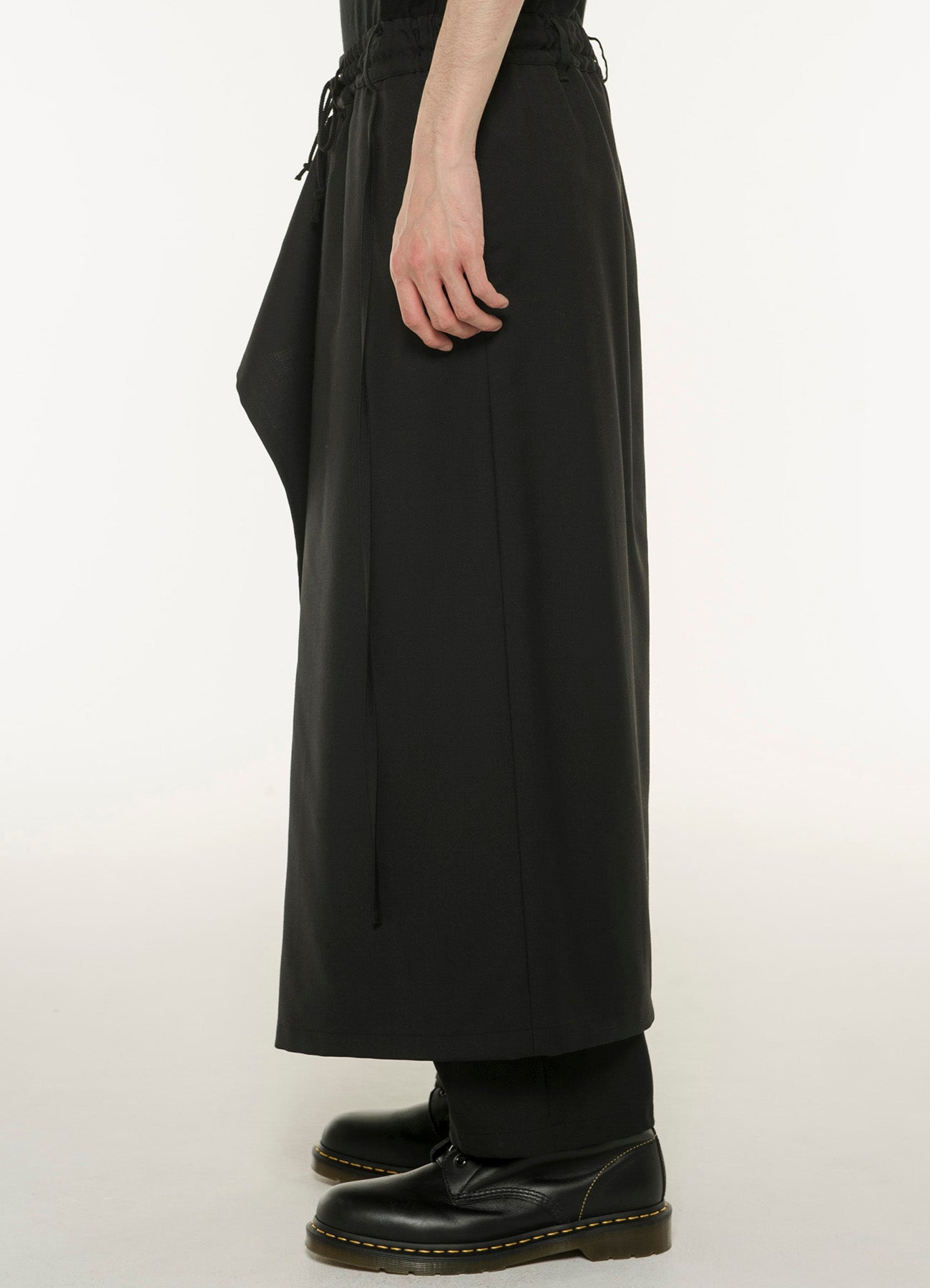 WOOL/POLYESTER GABARDINE 3-WAY WRAP PANTS – THE SHOP YOHJI YAMAMOTO