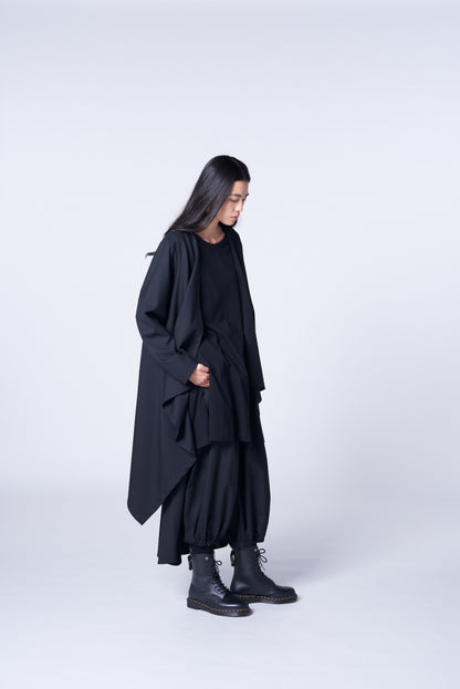 WOOL/POLYESTER GABARDINE CROW PANTS