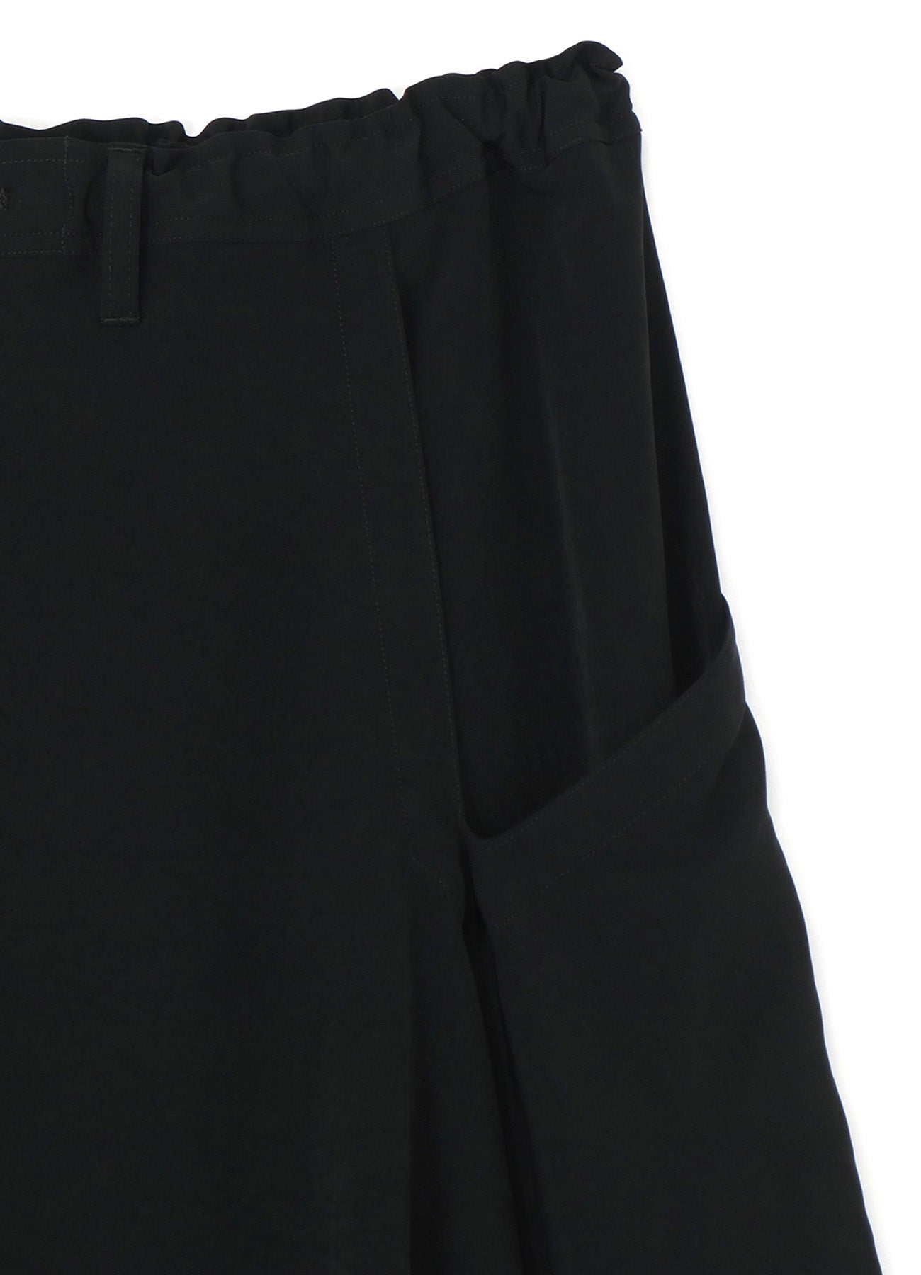 CREPE de CHINE FLARED WRAP PANTS