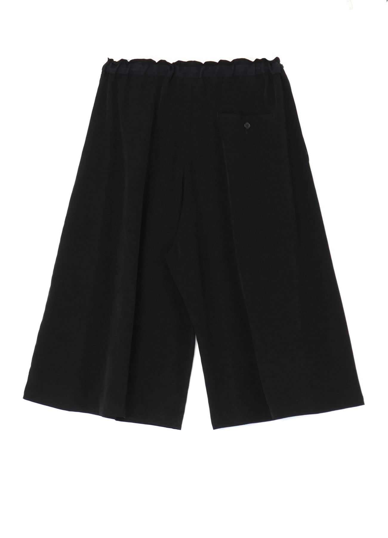 CREPE de CHINE DRAWSTRING CROPPED PANTS