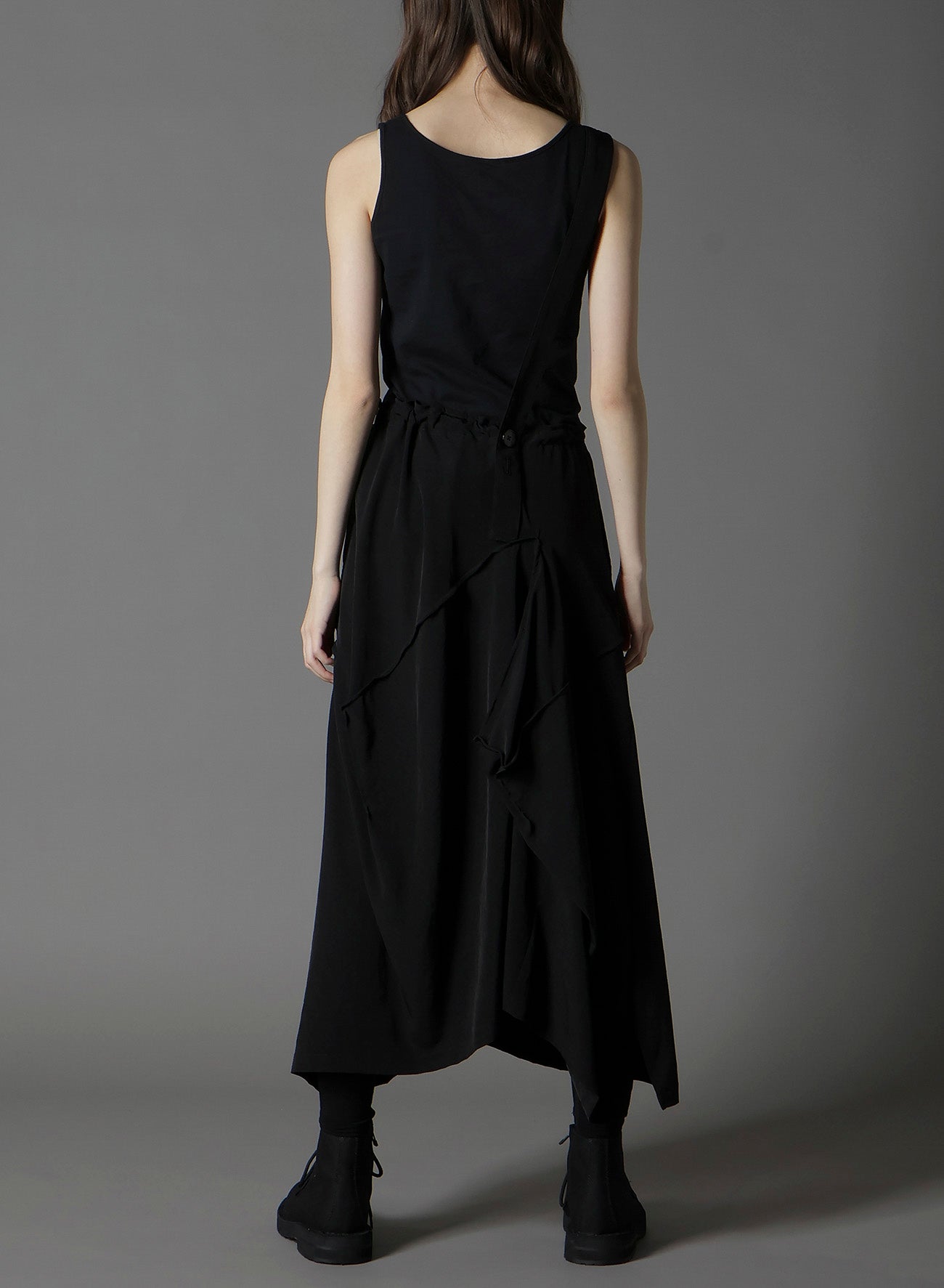 CREPE DE CHINE SQUARE SKIRT