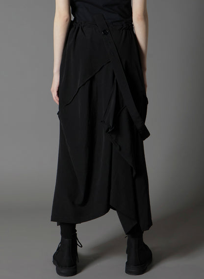 CREPE DE CHINE SQUARE SKIRT