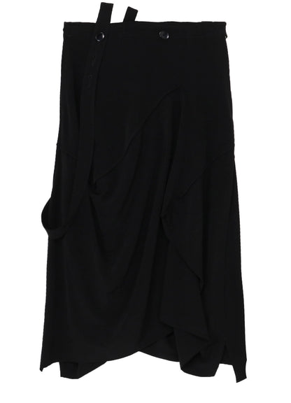 CREPE DE CHINE SQUARE SKIRT