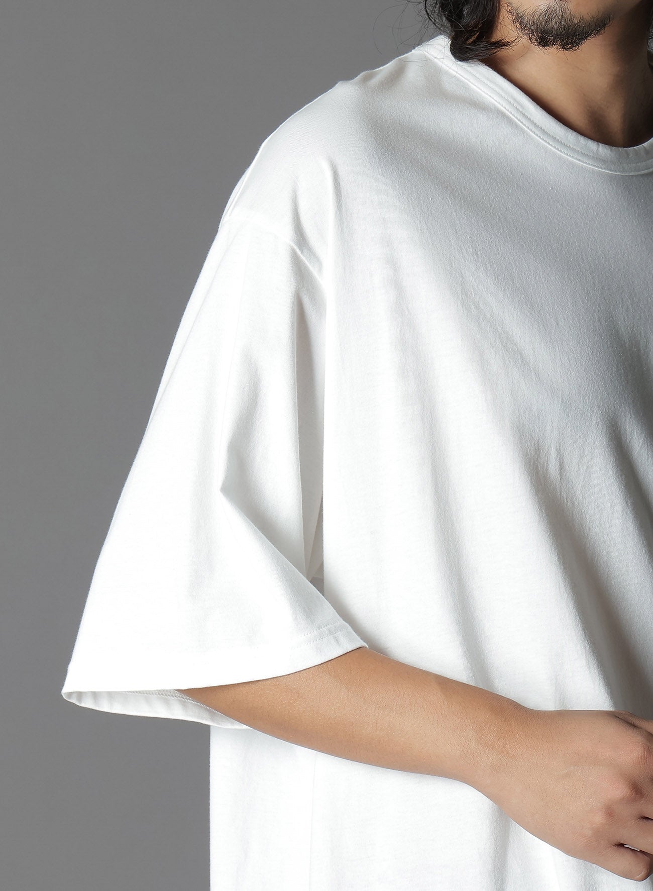 COTTON JERSEY JUMBO T-SHIRT SHORT SLEEVES