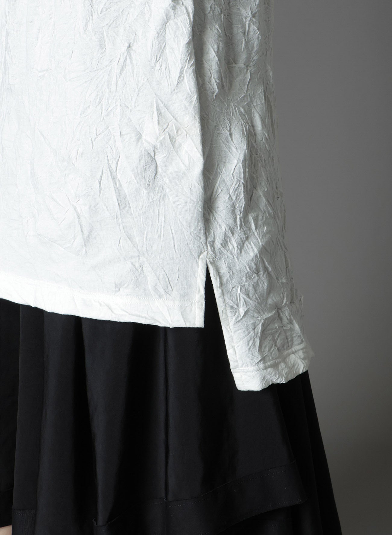 CATCH WASHER RIGHT BUTTON-OPENING BIG TURTLENECK