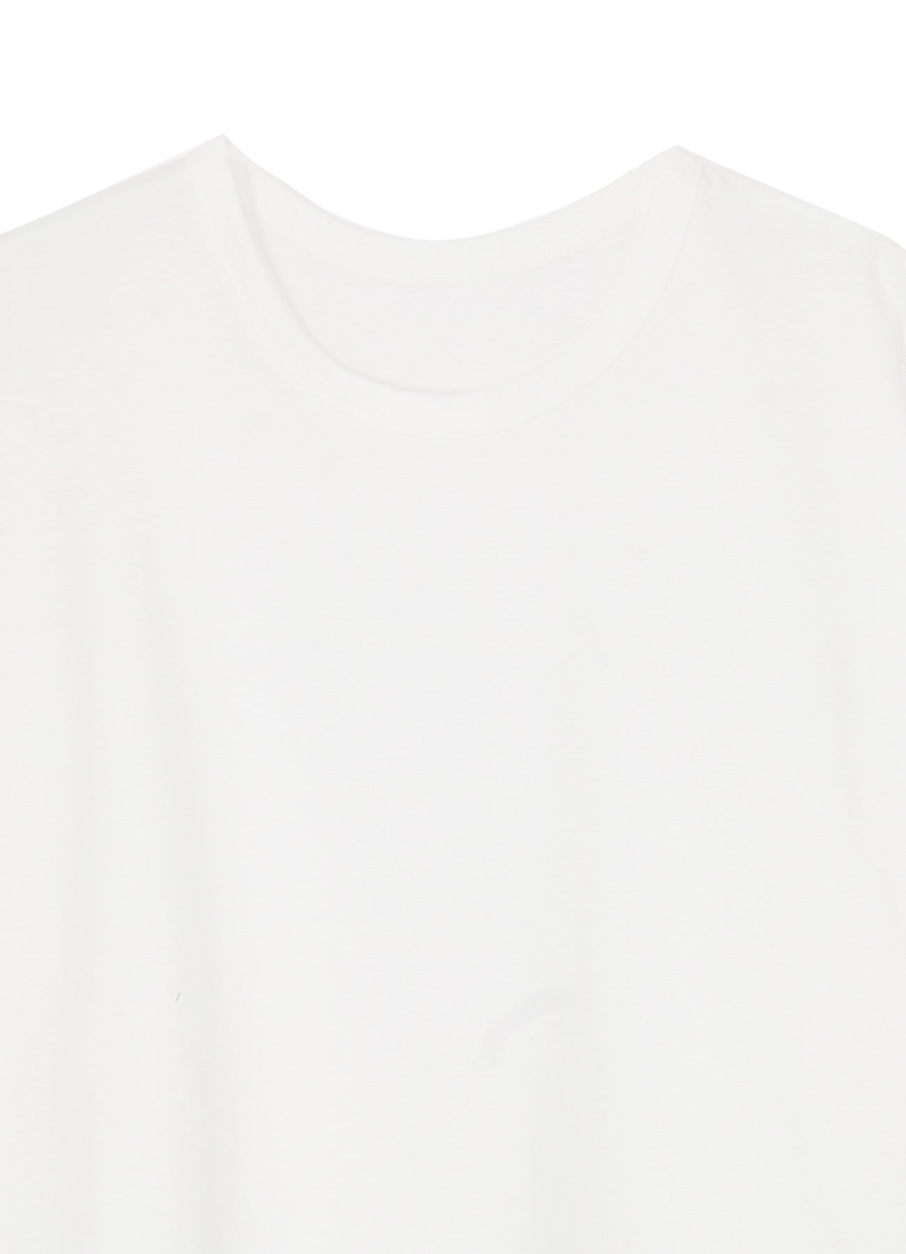 COTTON JERSEY HEM ROUND JUMBO T-SHIRT SHORT SLEEVES