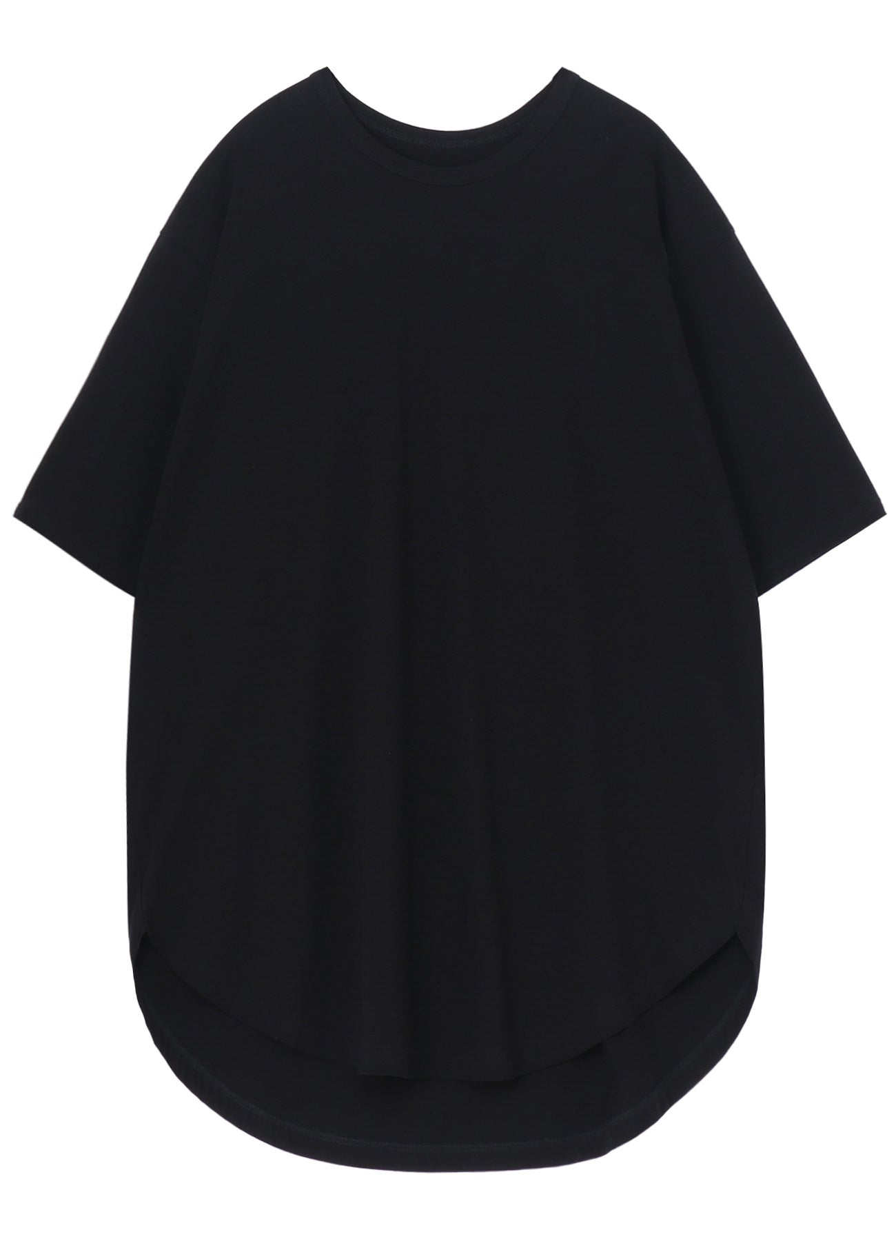 COTTON JERSEY HEM ROUND JUMBO T-SHIRT SHORT SLEEVES