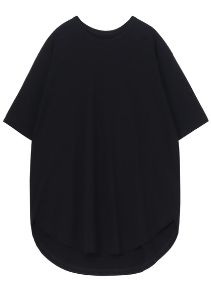 COTTON JERSEY HEM ROUND JUMBO T-SHIRT SHORT SLEEVES