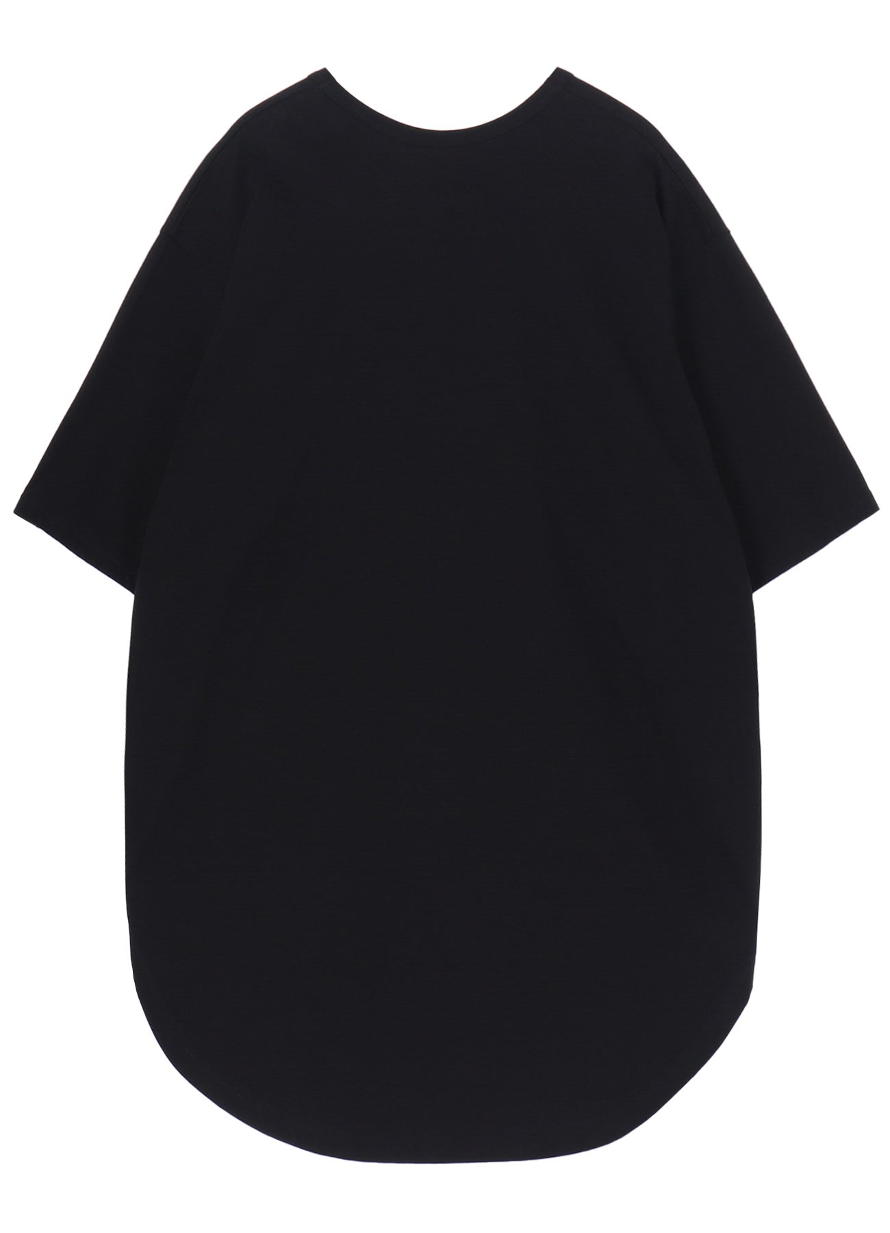 COTTON JERSEY HEM ROUND JUMBO T-SHIRT SHORT SLEEVES
