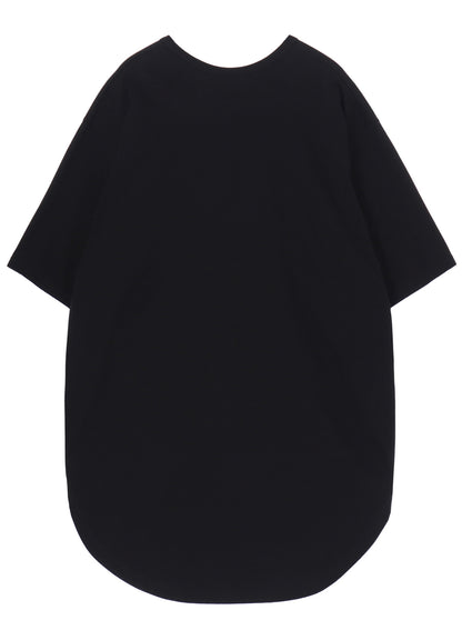 COTTON JERSEY HEM ROUND JUMBO T-SHIRT SHORT SLEEVES
