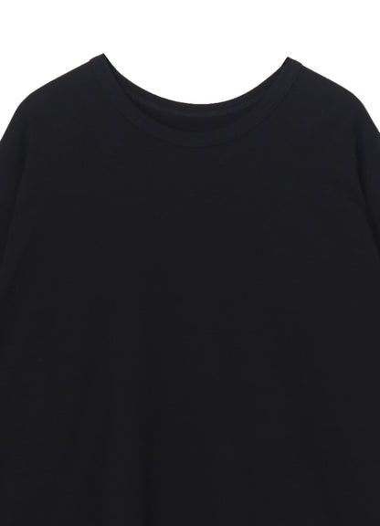 COTTON JERSEY HEM ROUND JUMBO T-SHIRT SHORT SLEEVES