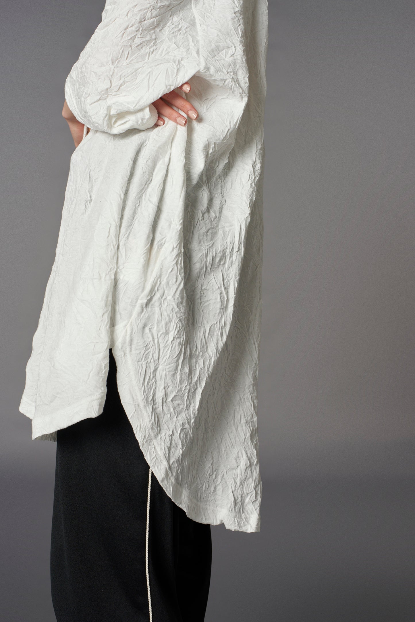 CATCH WASHER HEM ROUND JUMBO T-SHIRT SHORT SLEEVES