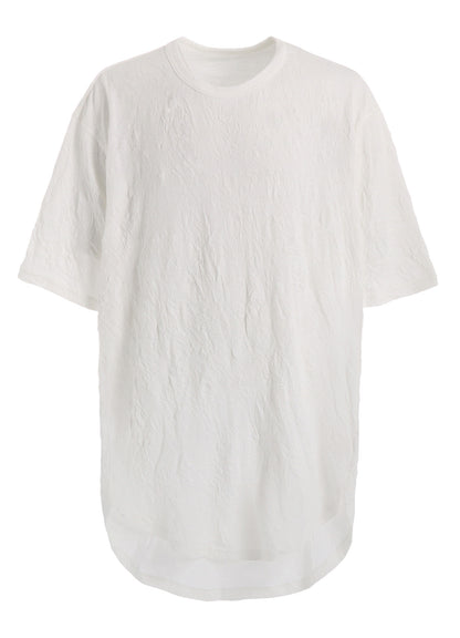 CATCH WASHER HEM ROUND JUMBO T-SHIRT SHORT SLEEVES