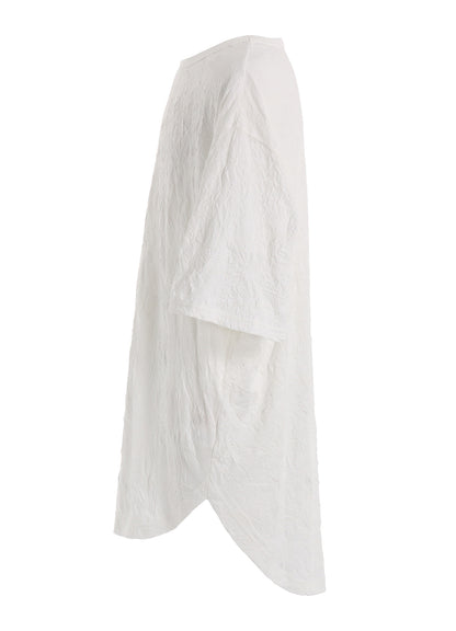 CATCH WASHER HEM ROUND JUMBO T-SHIRT SHORT SLEEVES