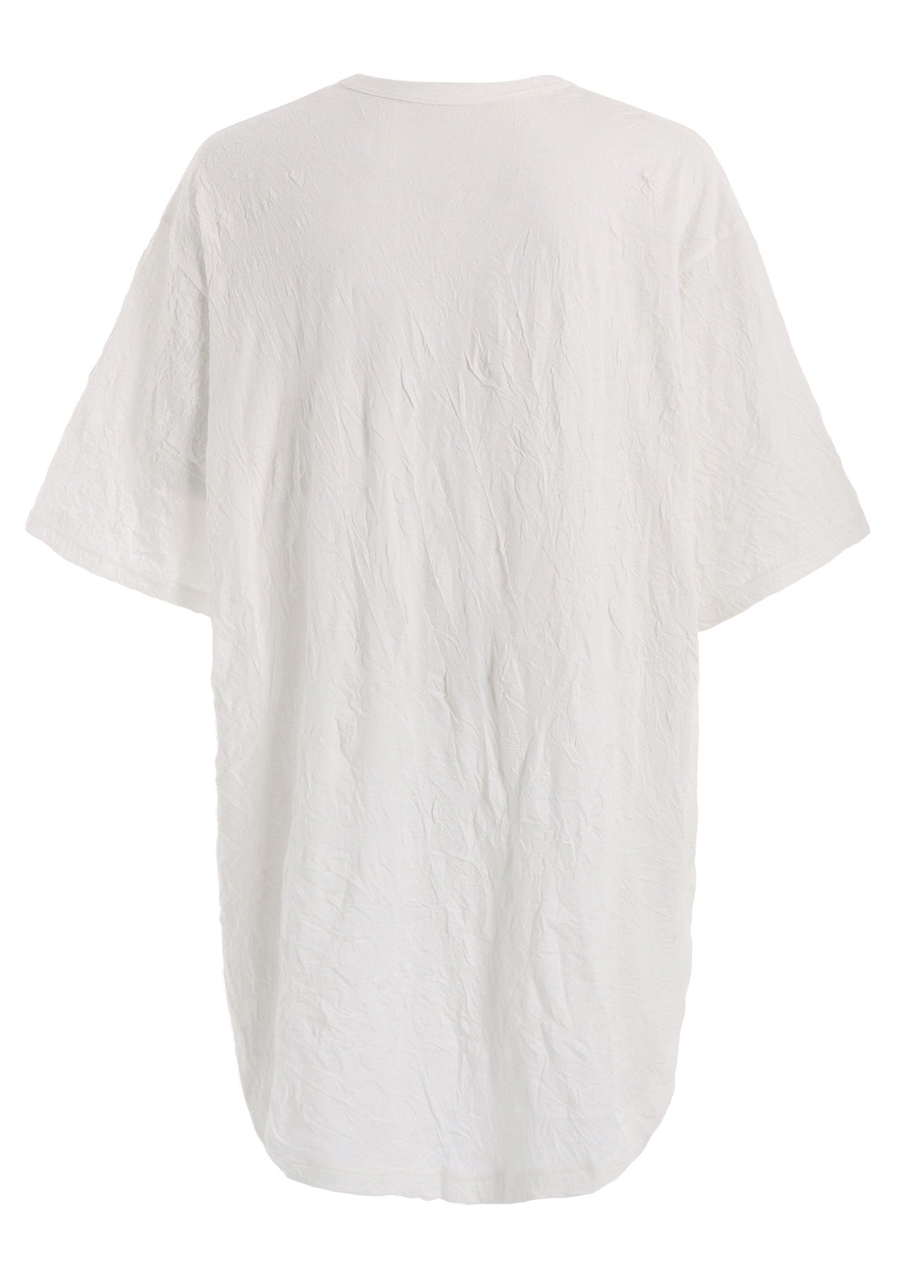 CATCH WASHER HEM ROUND JUMBO T-SHIRT SHORT SLEEVES