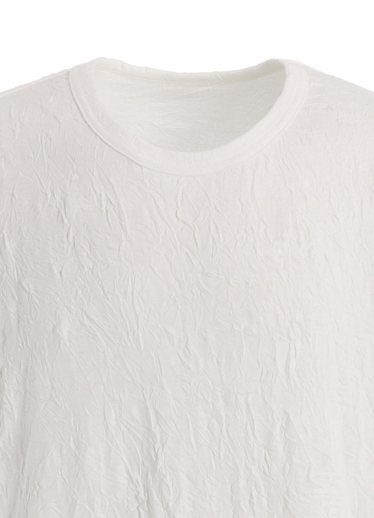 CATCH WASHER HEM ROUND JUMBO T-SHIRT SHORT SLEEVES