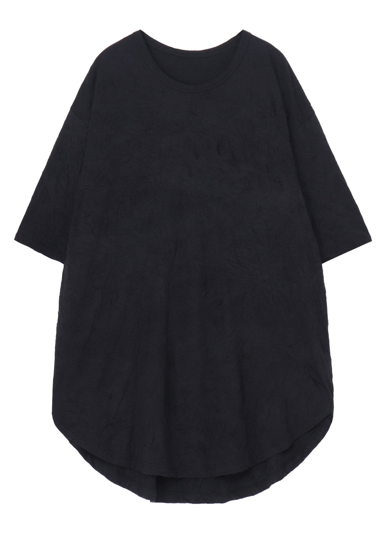 CATCH WASHER HEM ROUND JUMBO T-SHIRT SHORT SLEEVES