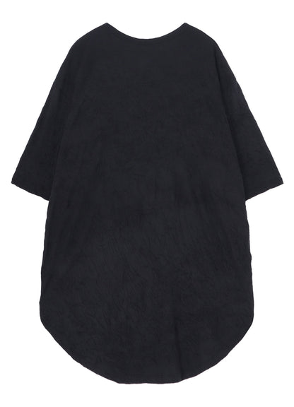 CATCH WASHER HEM ROUND JUMBO T-SHIRT SHORT SLEEVES