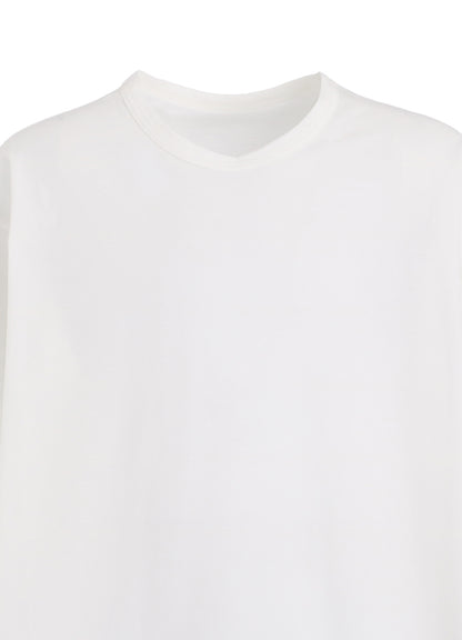 COTTON JERSEY HEM ROUND JUMBO T-SHIRT LONG SLEEVES