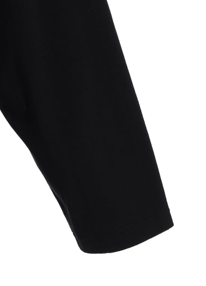 COTTON JERSEY HEM ROUND JUMBO T-SHIRT LONG SLEEVES