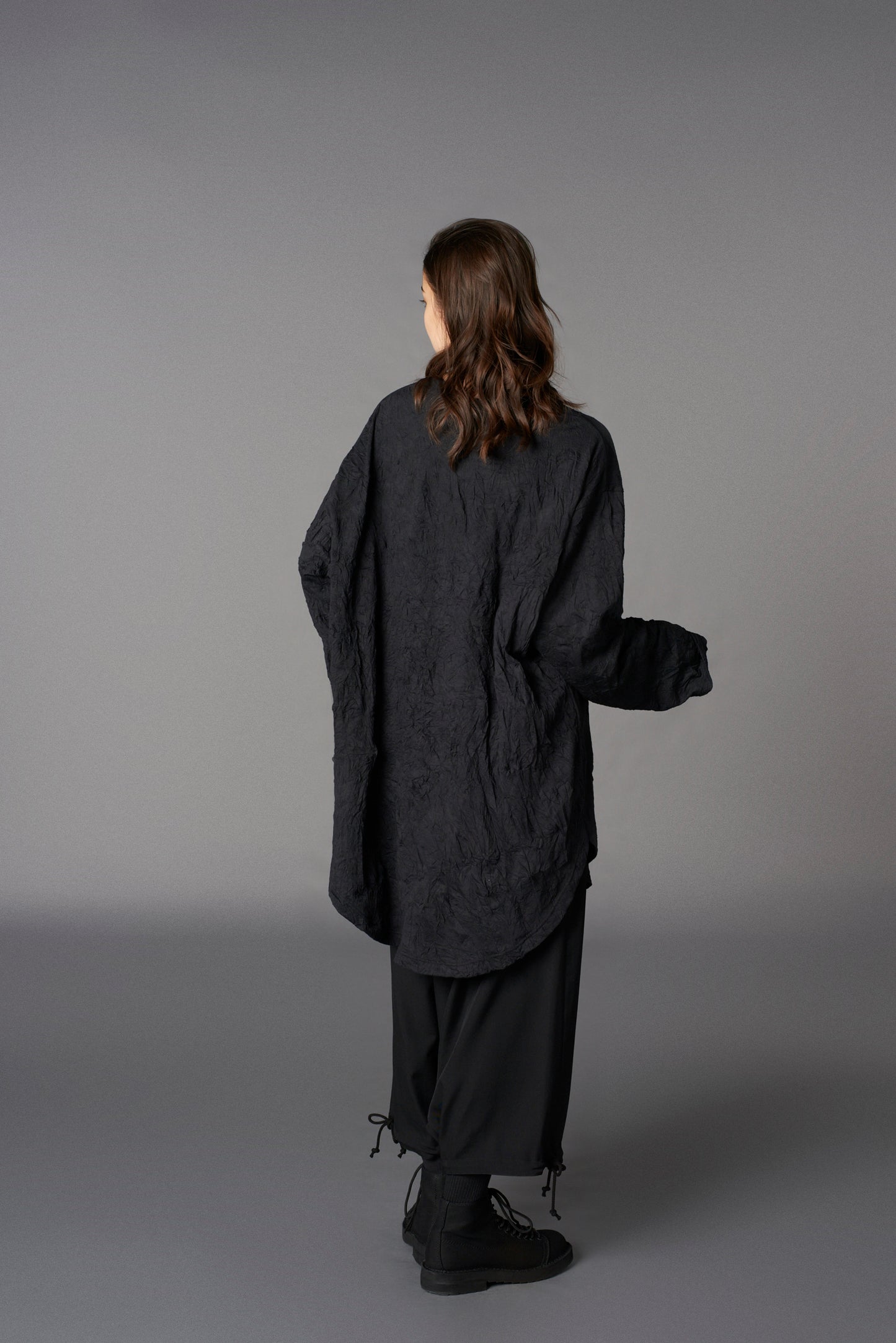 CATCH WASHER HEM ROUND JUMBO T-SHIRT LONG SLEEVES