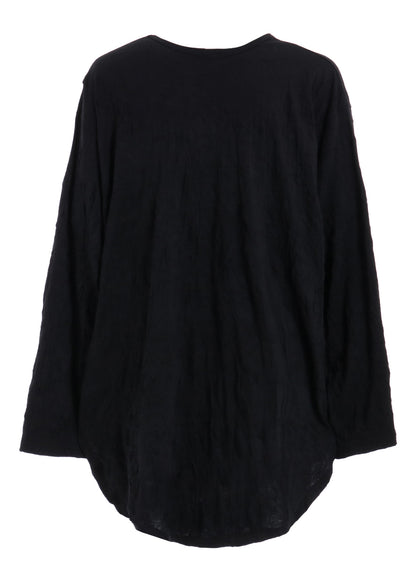 CATCH WASHER HEM ROUND JUMBO T-SHIRT LONG SLEEVES