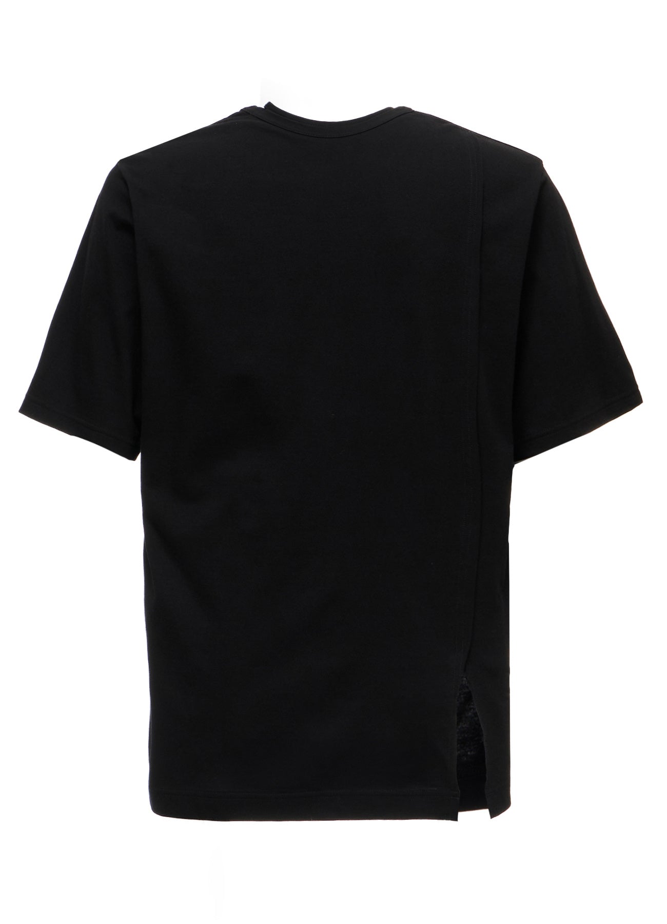 COTTON JERSEY MIX TIERED SHORT SLEEVED T