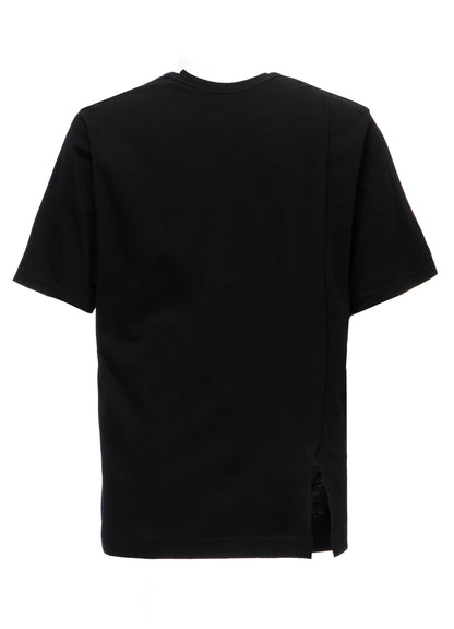 COTTON JERSEY MIX TIERED SHORT SLEEVED T