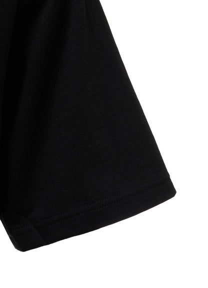 COTTON JERSEY MIX TIERED SHORT SLEEVED T