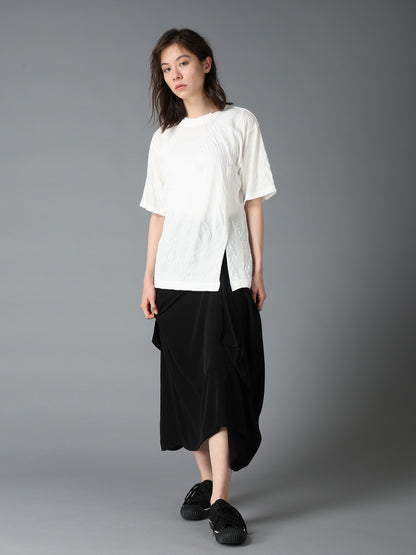 CATCH WASHER MIX TIERED SHORT SLEEVED T