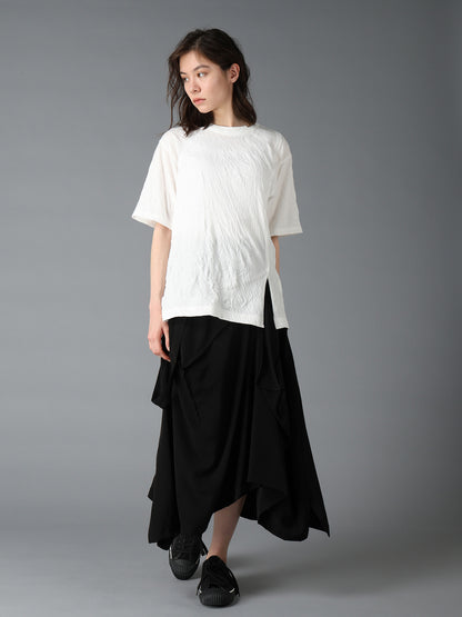 CATCH WASHER MIX TIERED SHORT SLEEVED T