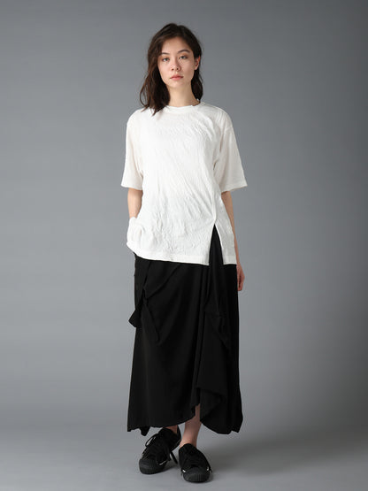 CATCH WASHER MIX TIERED SHORT SLEEVED T