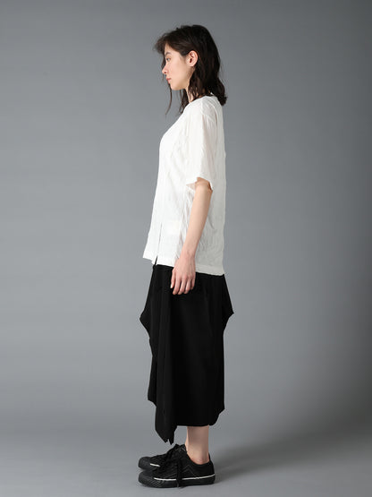 CATCH WASHER MIX TIERED SHORT SLEEVED T