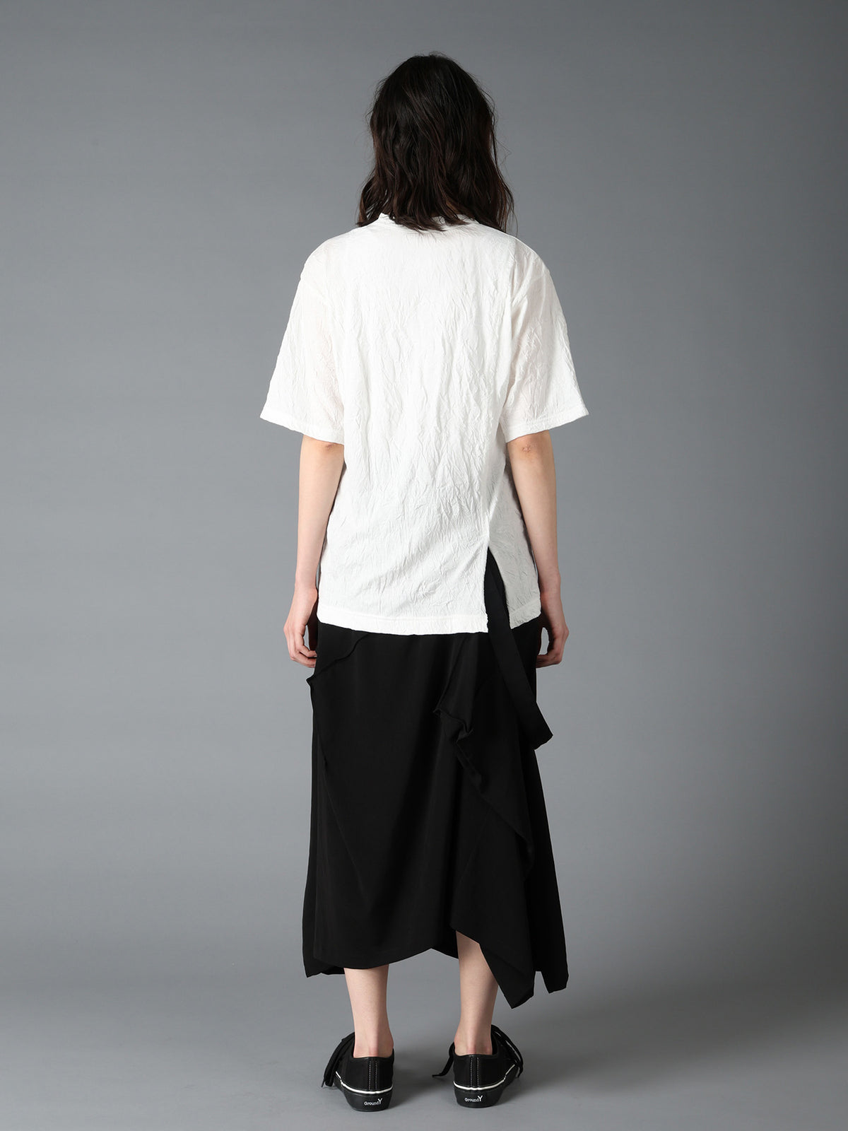 CATCH WASHER MIX TIERED SHORT SLEEVED T