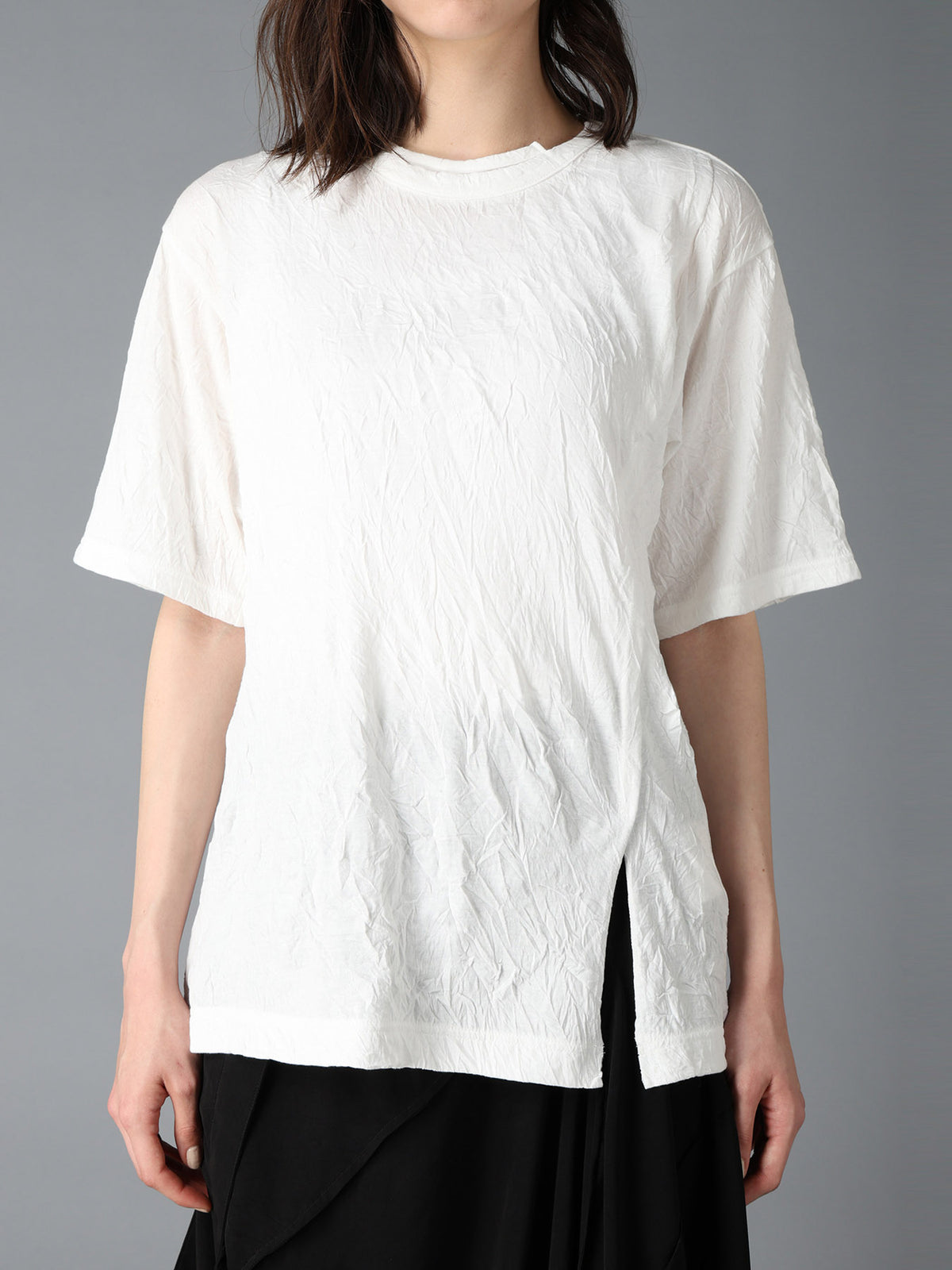 CATCH WASHER MIX TIERED SHORT SLEEVED T