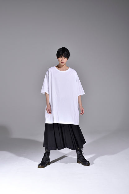 COTTON JERSEY MIX TIERED LONG SLEEVED T
