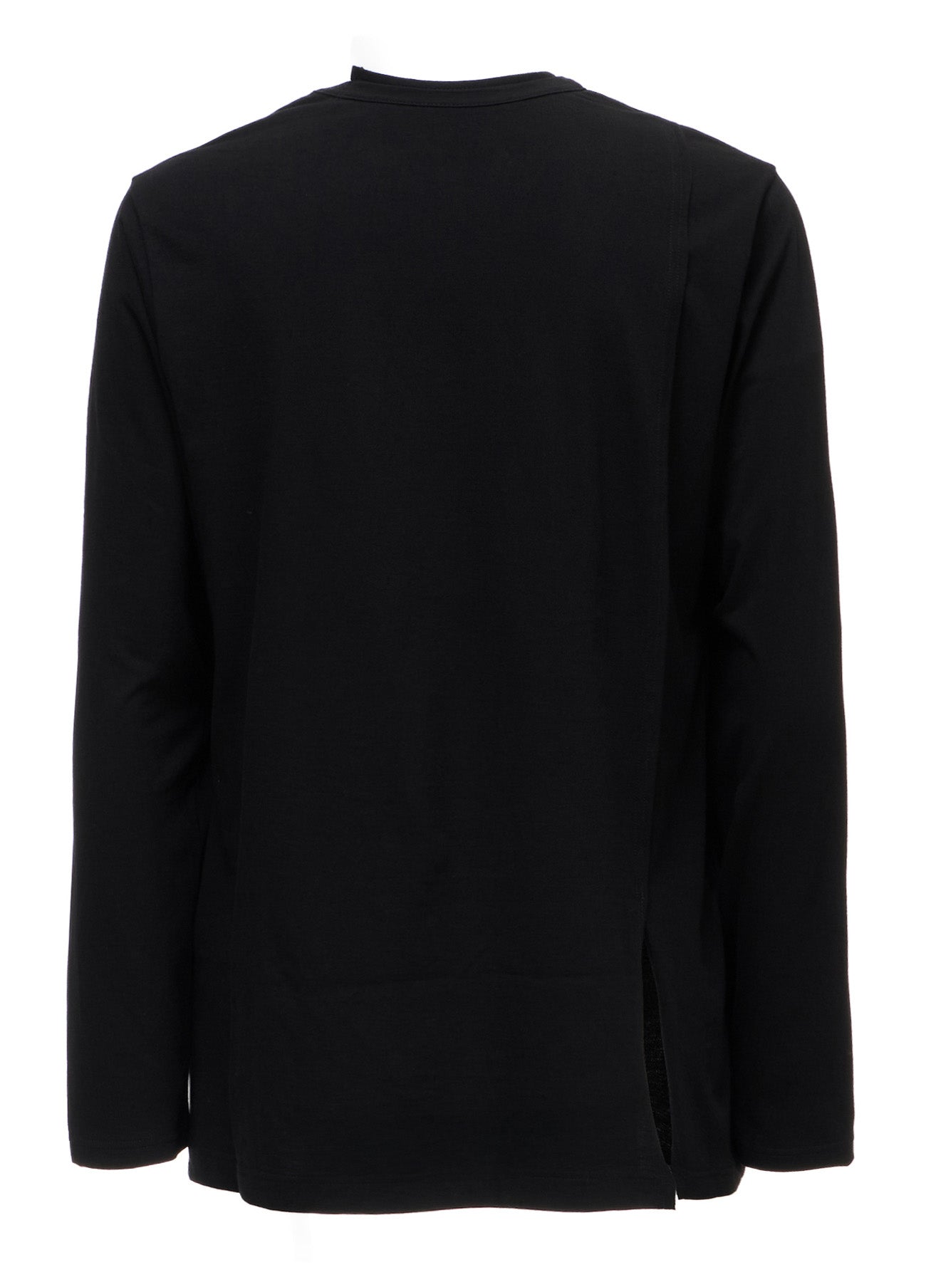 COTTON JERSEY MIX TIERED LONG SLEEVED T