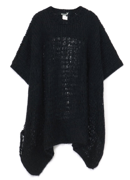 MOHAIR MIX BIG SIZE DRAPE KNIT