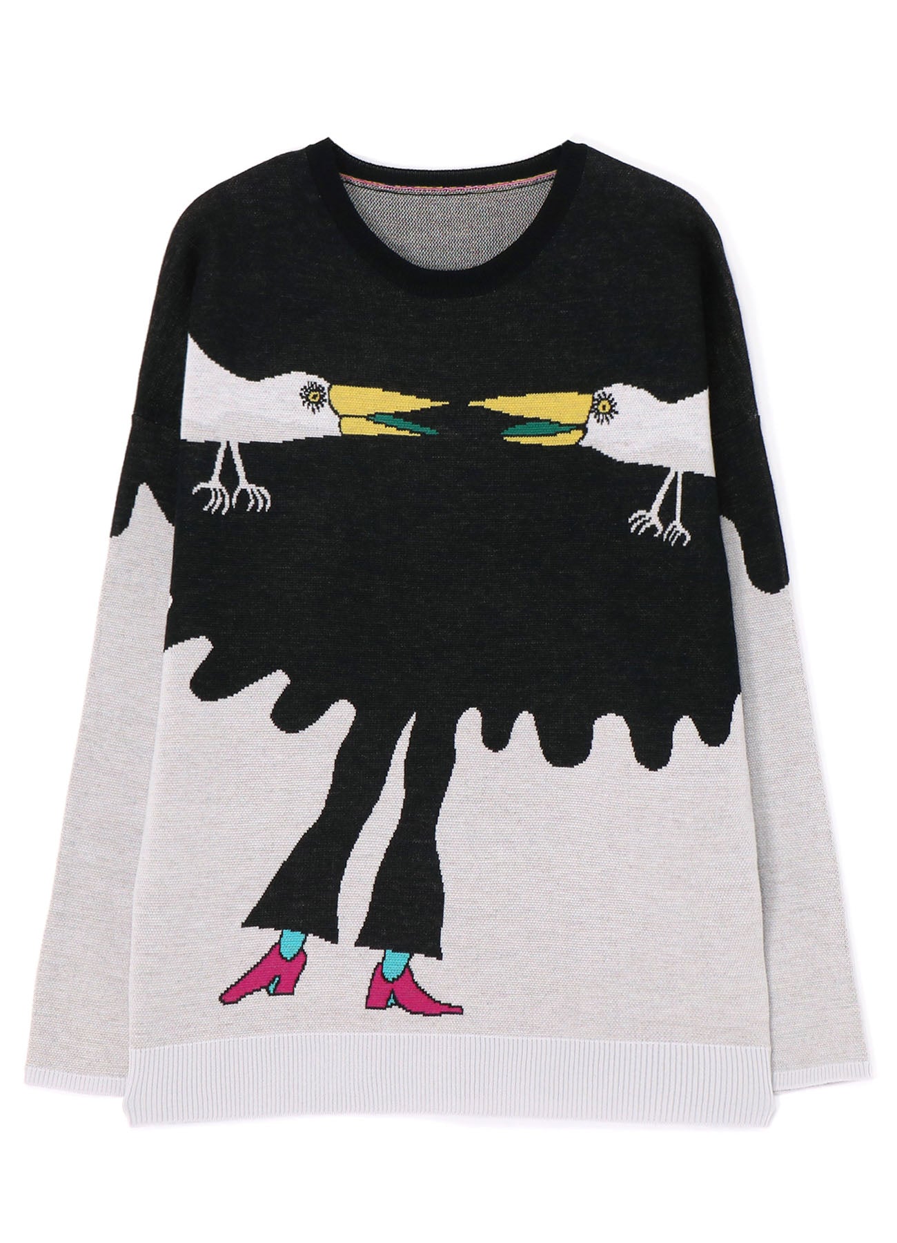 Ground Y x KEIICHI TANAAMI "The witch and the White Raven" PULLOVER KNIT