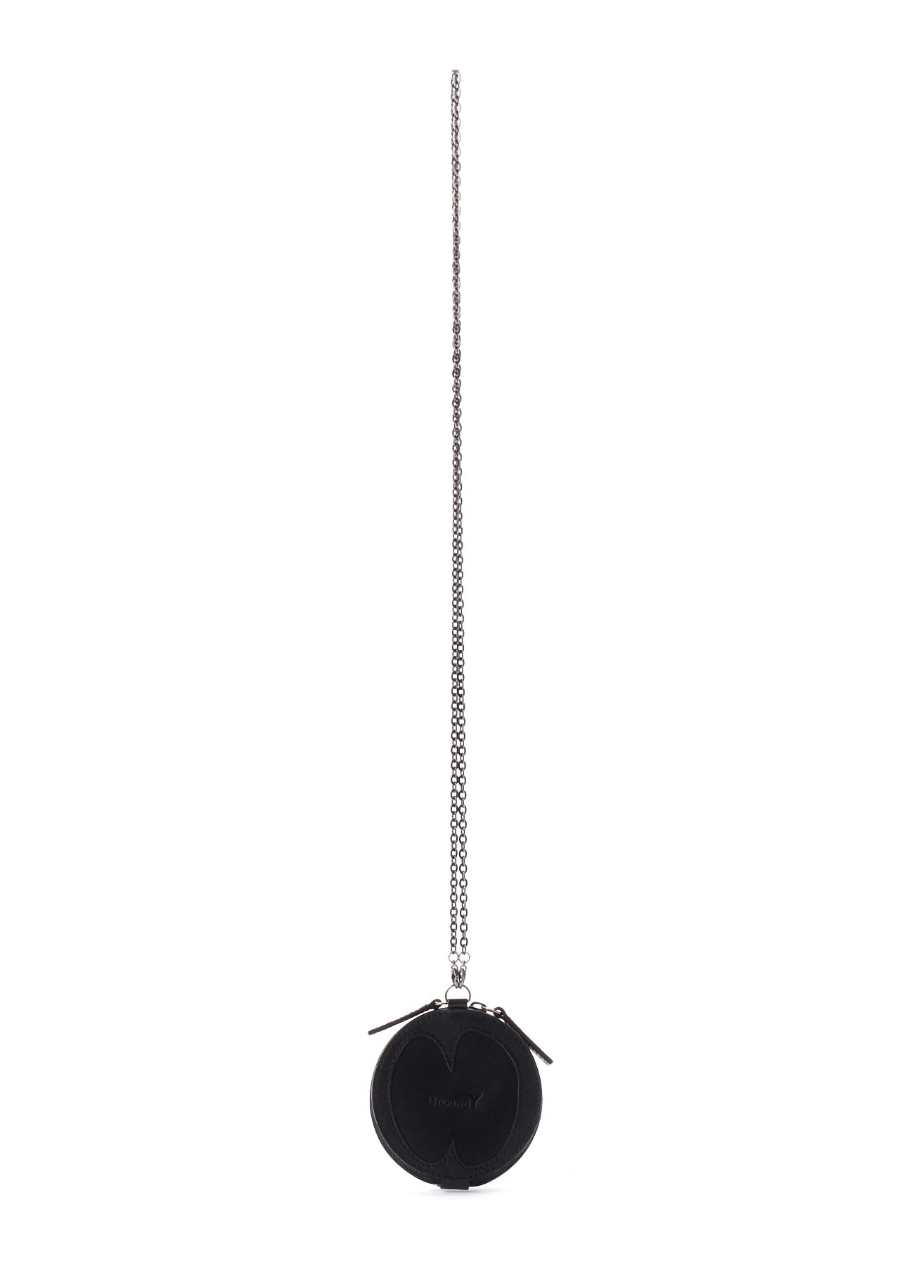 Ground Y×Taro Okamoto Leather Coin Purse Necklace "Mask”